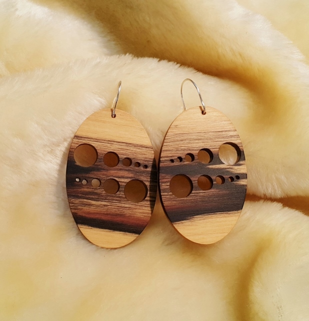   ,  ,  ,   , earrings wooden, Russia hand made,   